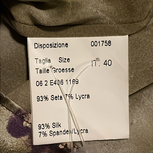 PIAZZA SEMPIONE NWT SILK TIE NECK SLEEVELESS TOP - US 4 / IT 40 - Picture 10 of 11